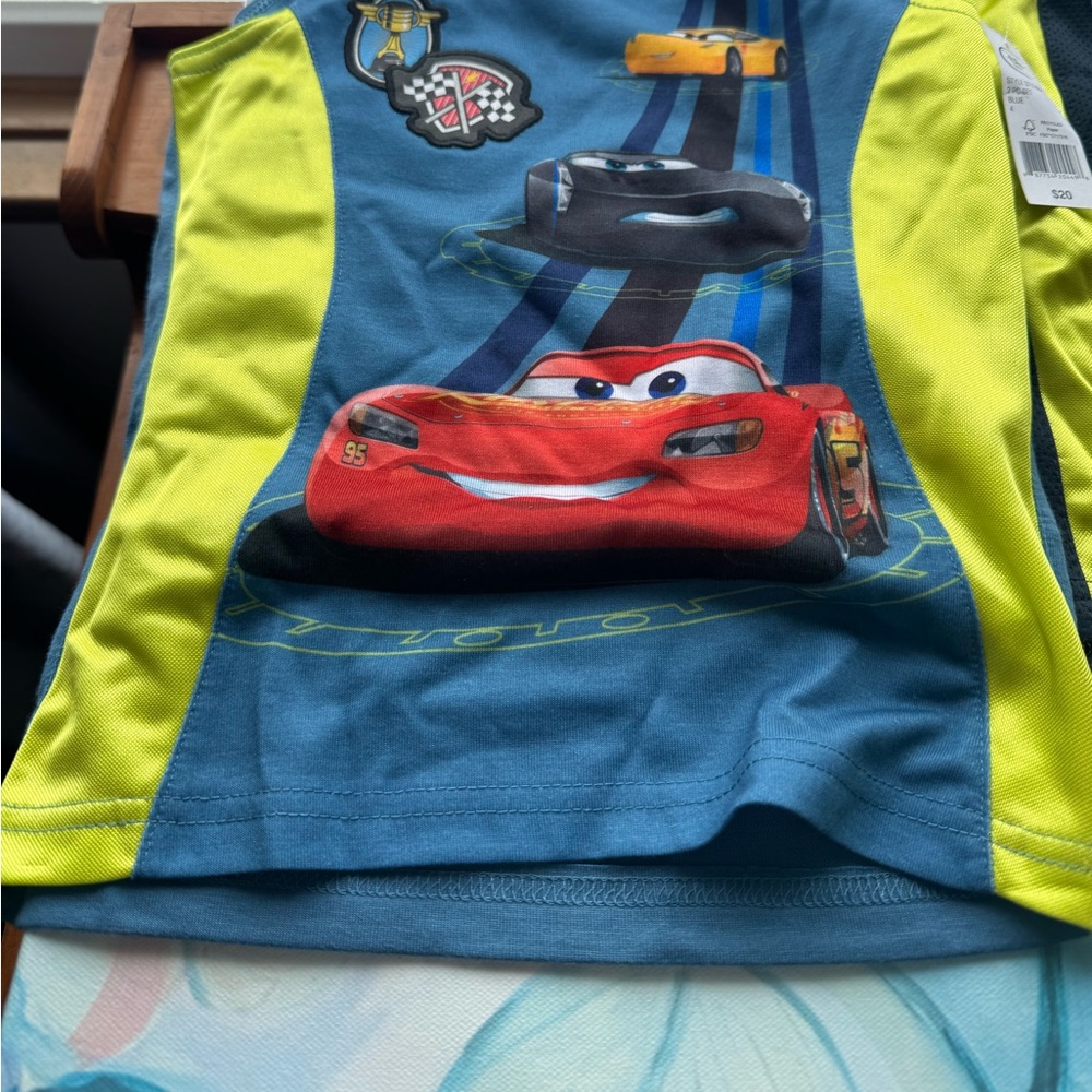 NWT Little boys Disney cars shirt and shorts set